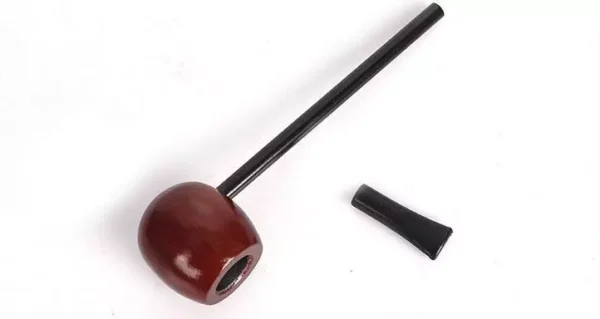 Red Wooden Smoking Pipe - Image 3